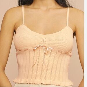 Rouje Tank with Bow Detail